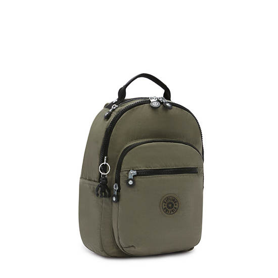 Kipling Seoul Small Classic Tablet Backpacks Green Moss | AU 1859AH